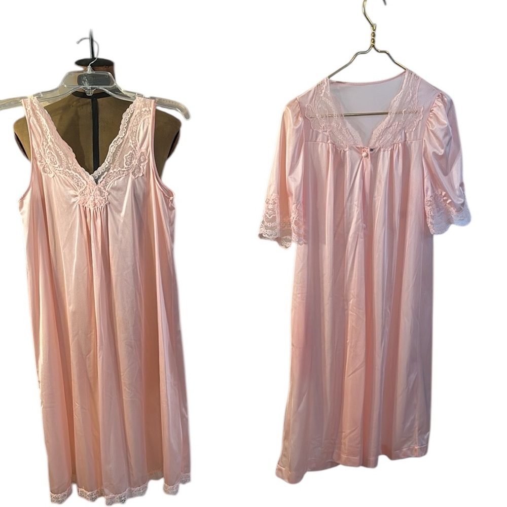 Pink nightgown and jacket
